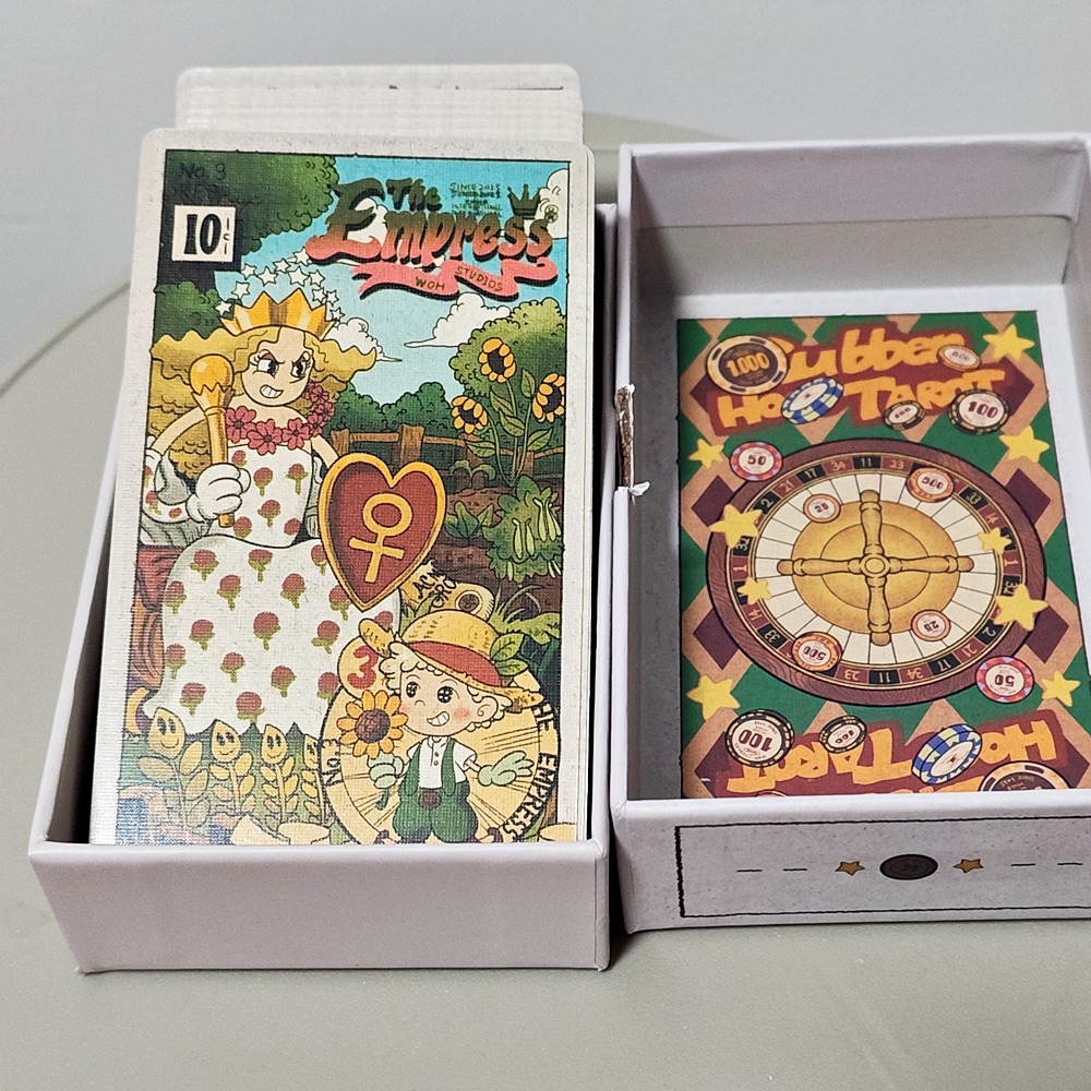 Tarot Deck With Guidebook - Dek Kartu Tarot Vintage Rubber Hose