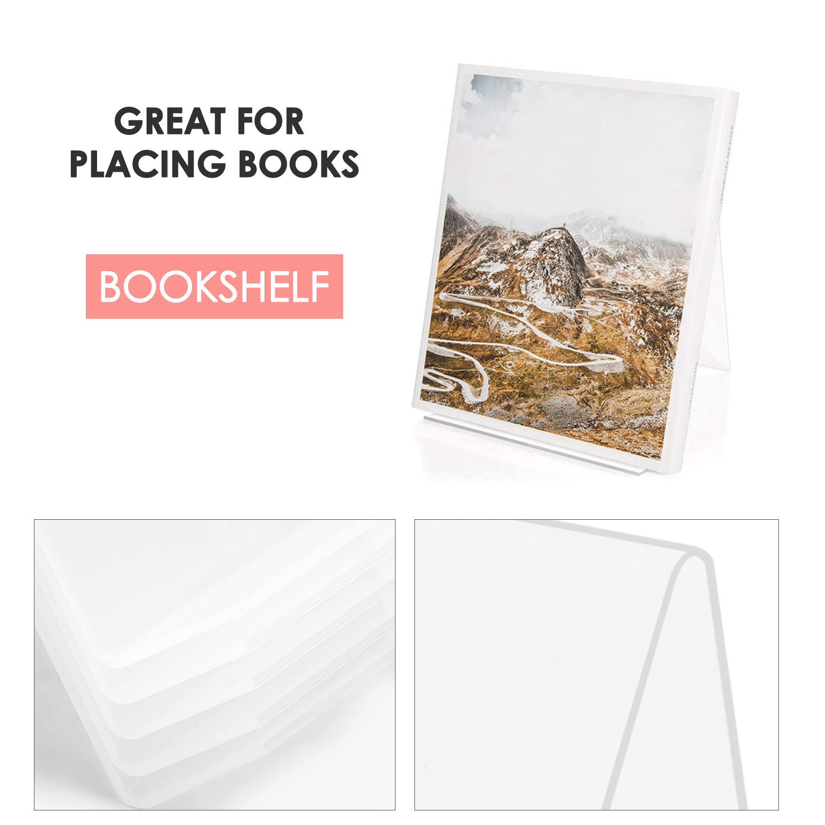 Penyangga Buku Akrilik COFA de - Clear Acrylic Book Stand Holder ulasan dan harga