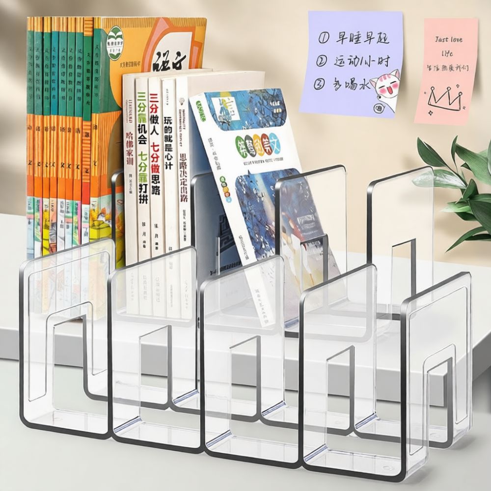 Rak Penyusun Meja Akrilik, Pen - Clear Acrylic Book Stand Holder ulasan dan harga