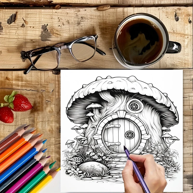 Buku Mewarnai Pintu Peri untuk - Adult Coloring Book Stress Relief ulasan dan harga