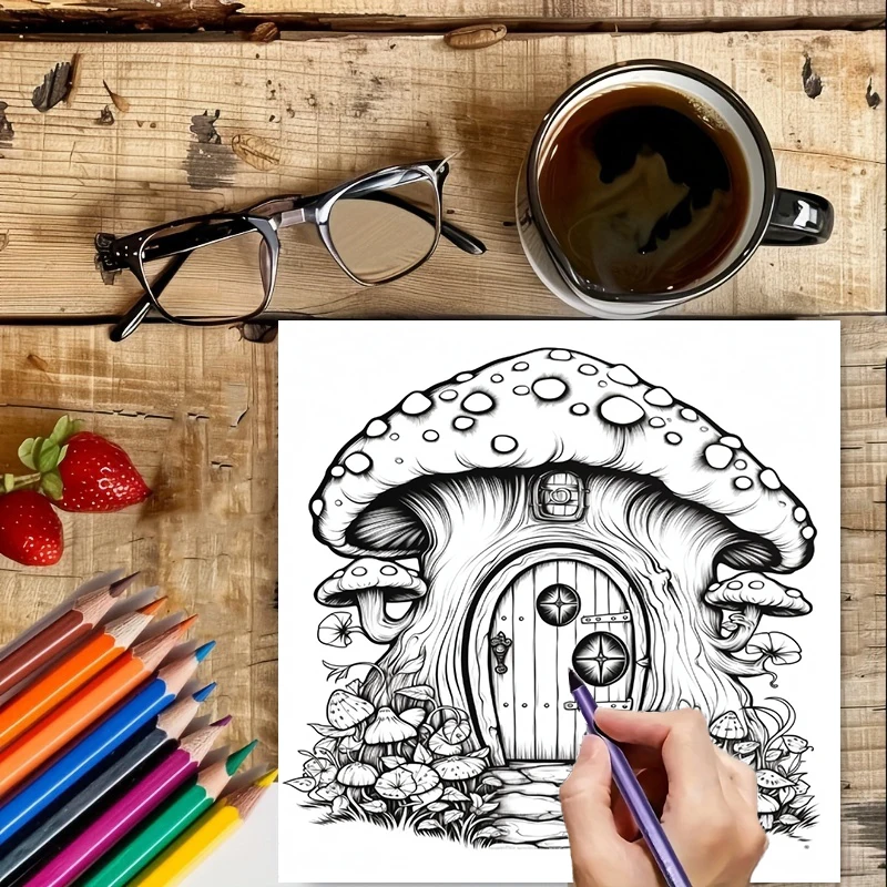 Buku Mewarnai Pintu Peri untuk - Adult Coloring Book Stress Relief ulasan dan harga